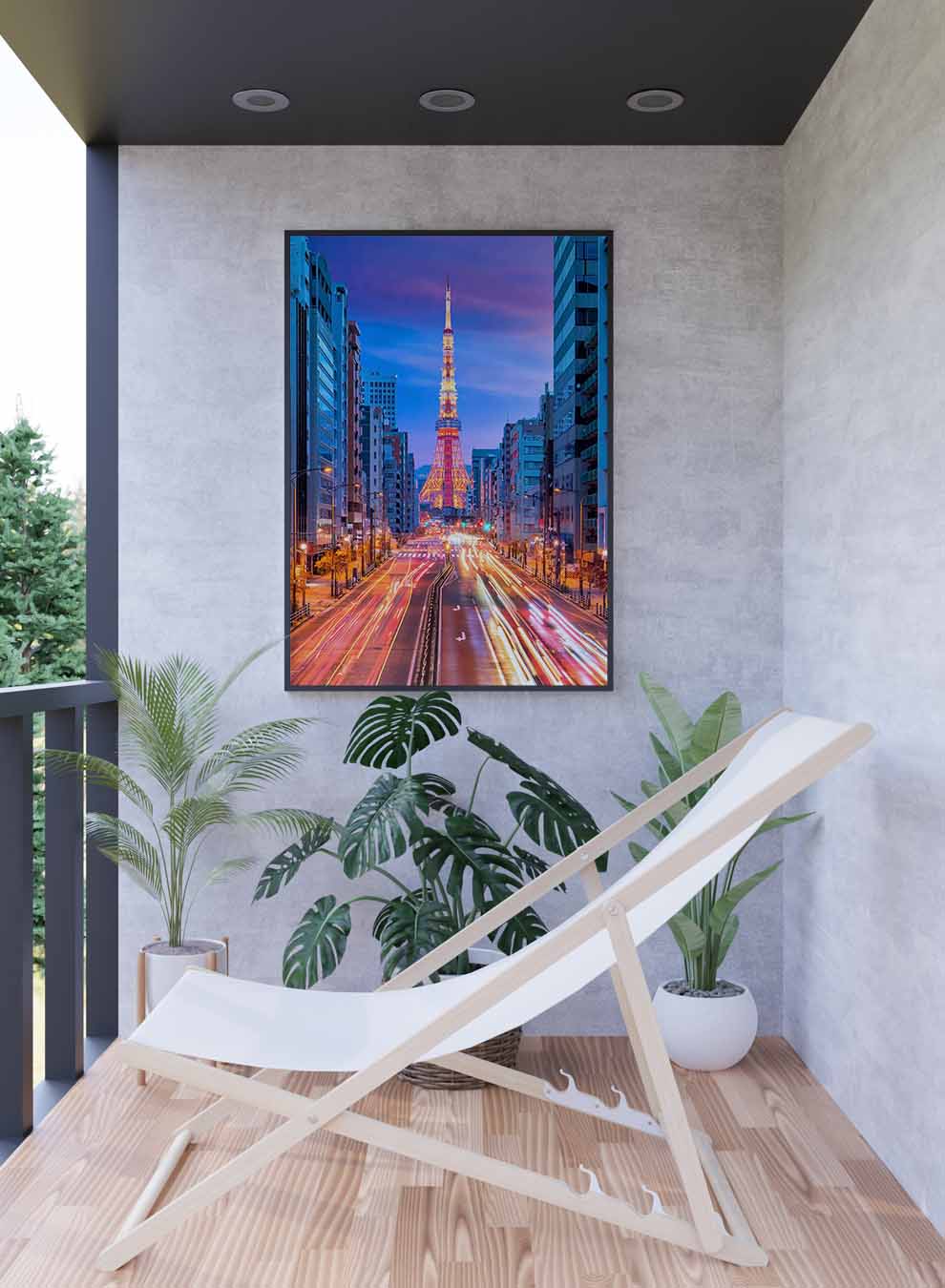 Canvas Wall Art Stretched Over Wooden Frame with Black Floating Frame Paintings & Pictures| LOWHA