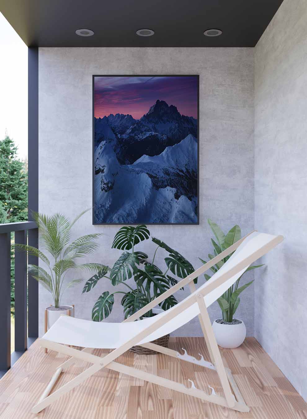 Canvas Wall Art Stretched Over Wooden Frame with Black Floating Frame Paintings & Pictures| LOWHA