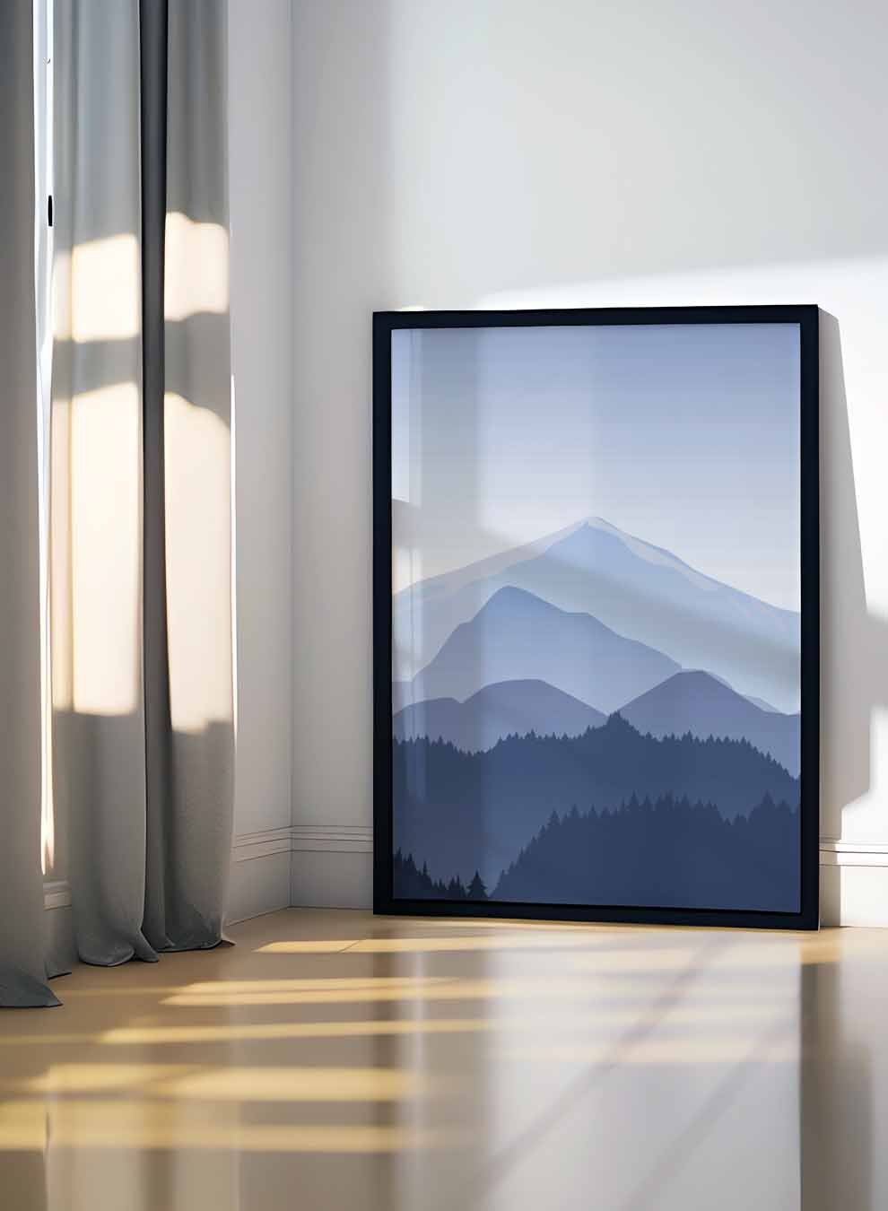 Canvas Wall Art Stretched Over Wooden Frame with Black Floating Frame Paintings & Pictures| LOWHA