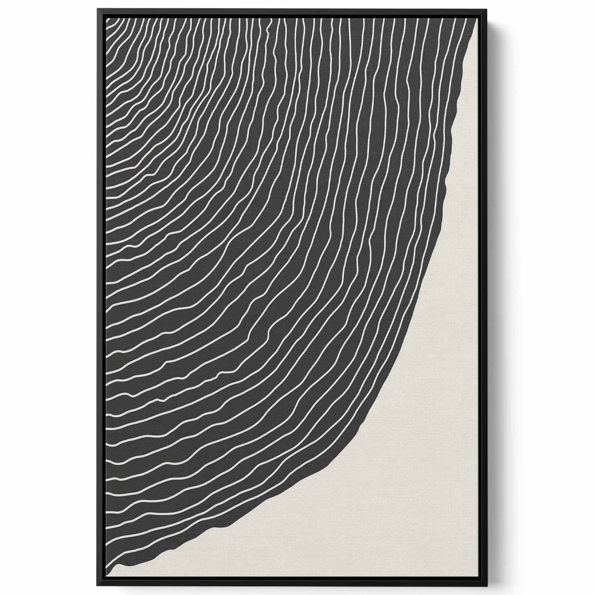 Canvas Wall Art Stretched Over Wooden Frame with Black Floating Frame Paintings & Pictures| LOWHA