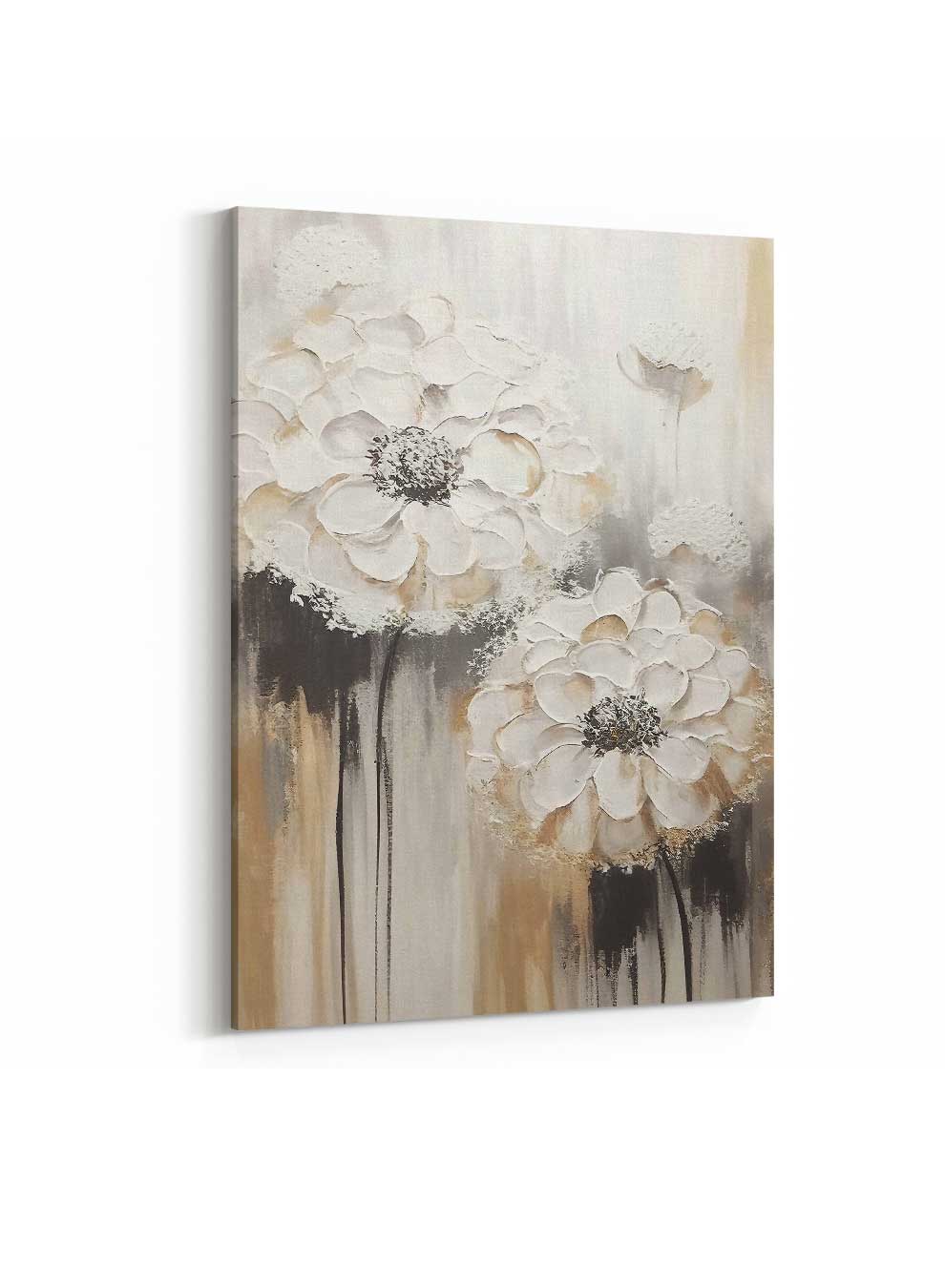 Canvas Wall Art Stretched Over Wooden Frame with Black Floating Frame Paintings & Pictures| LOWHA