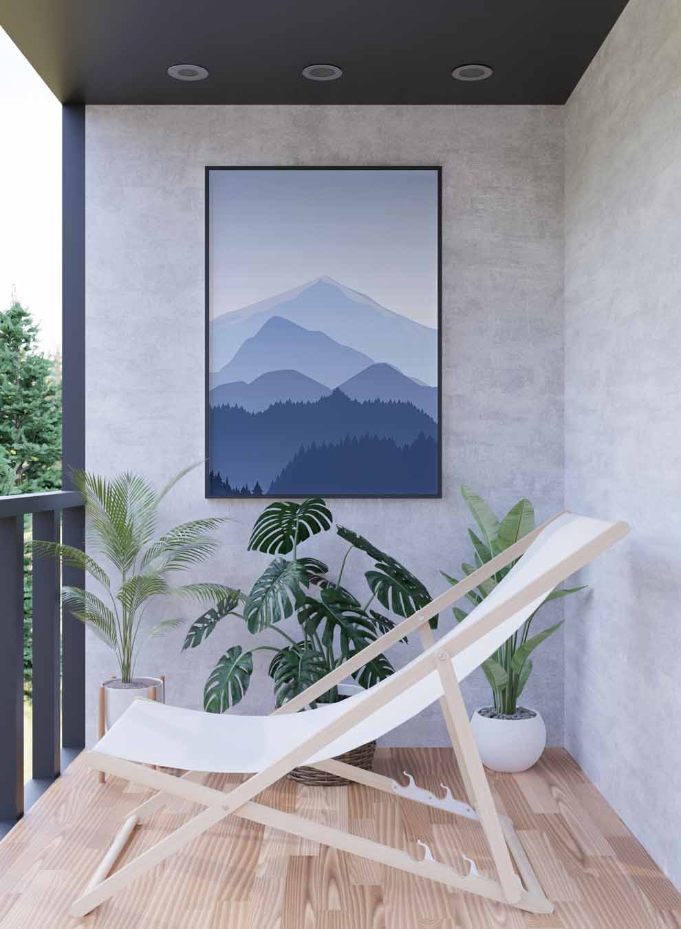 Canvas Wall Art Stretched Over Wooden Frame with Black Floating Frame Paintings & Pictures| LOWHA