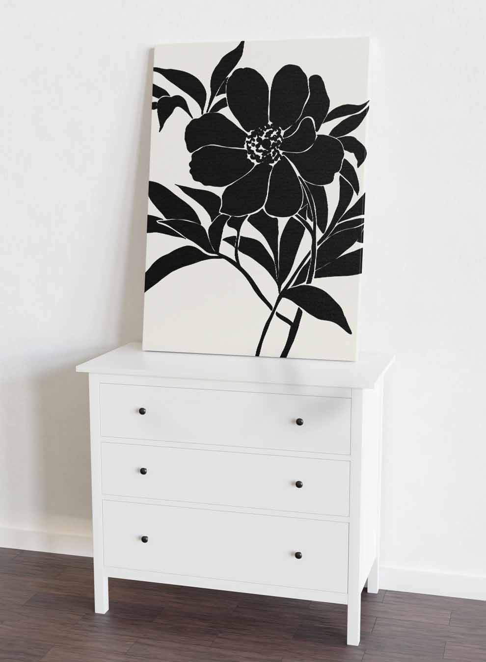 Canvas Wall Art Stretched Over Wooden Frame with Black Floating Frame Paintings & Pictures| LOWHA