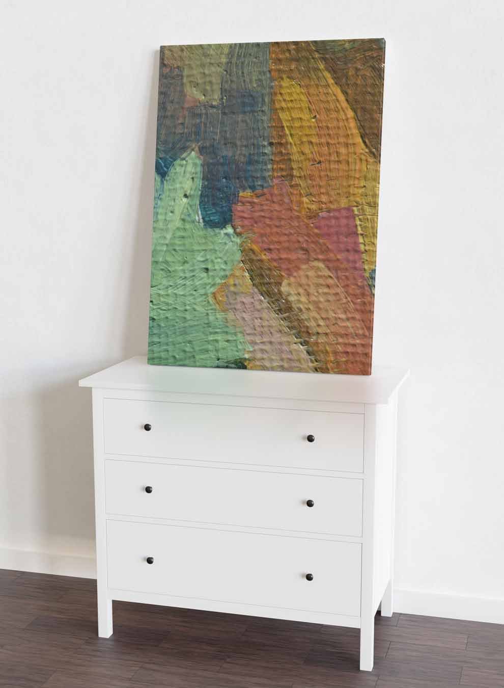 Canvas Wall Art Stretched Over Wooden Frame with Black Floating Frame Paintings & Pictures| LOWHA