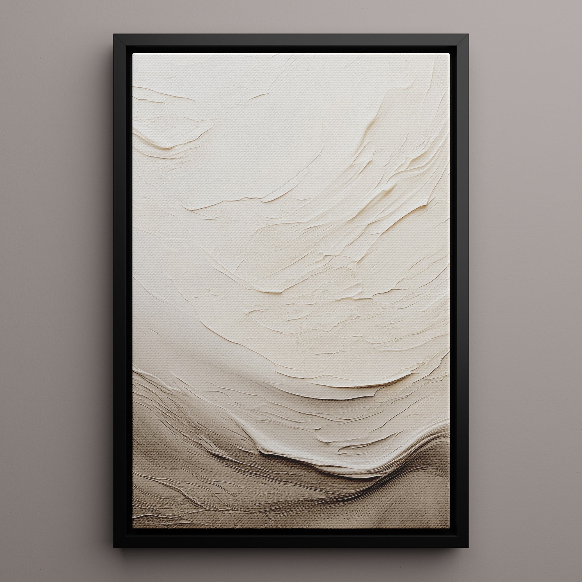 Canvas Wall Art Stretched Over Wooden Frame with Gold Floating Frame and Abstract Painting Paintings & Pictures| LOWHA