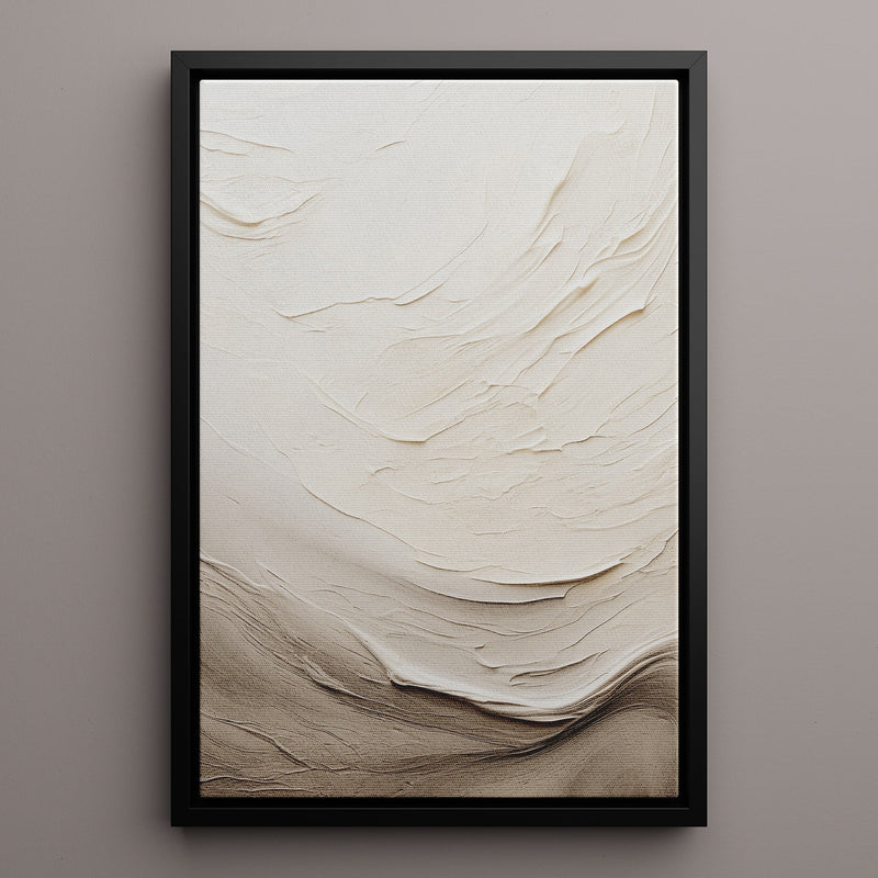 Canvas Wall Art Stretched Over Wooden Frame with Floating Frame and Abstract Painting - Al Rugaib Furniture