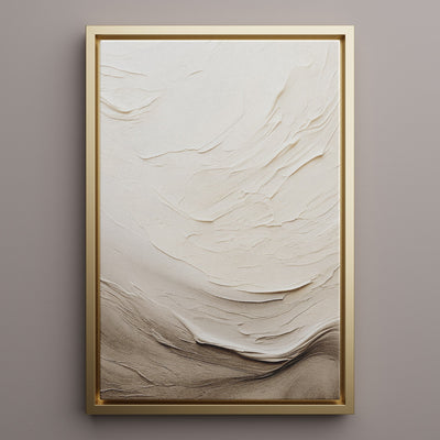 Canvas Wall Art Stretched Over Wooden Frame with Floating Frame and Abstract Painting - Al Rugaib Furniture