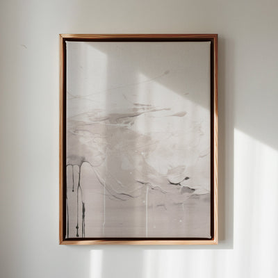 Canvas Wall Art Stretched Over Wooden Frame with Floating Frame and Abstract Painting CV4100 - Al Rugaib Furniture