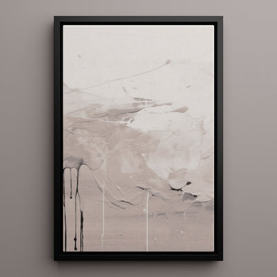 Canvas Wall Art Stretched Over Wooden Frame with Floating Frame and Abstract Painting CV4100 - Al Rugaib Furniture