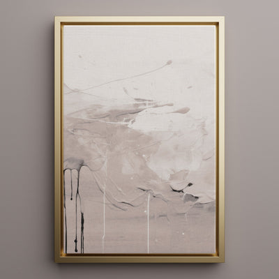 Canvas Wall Art Stretched Over Wooden Frame with Floating Frame and Abstract Painting CV4100 - Al Rugaib Furniture