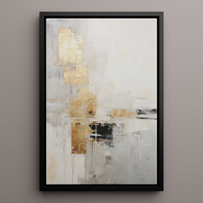 Canvas Wall Art Stretched Over Wooden Frame with Floating Frame and Abstract Painting CV4102 - Al Rugaib Furniture