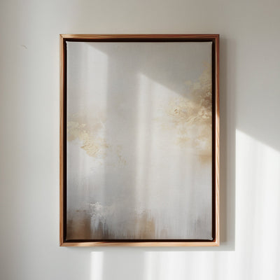 Canvas Wall Art Stretched Over Wooden Frame with Floating Frame and Abstract Painting CV4104 - Al Rugaib Furniture