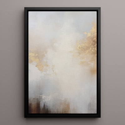 Canvas Wall Art Stretched Over Wooden Frame with Floating Frame and Abstract Painting CV4104 - Al Rugaib Furniture