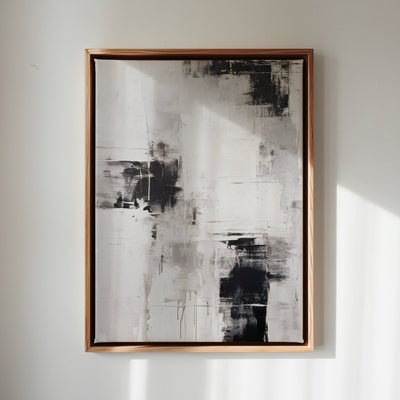 Canvas Wall Art Stretched Over Wooden Frame with Floating Frame and Abstract Painting CV4108 - Al Rugaib Furniture