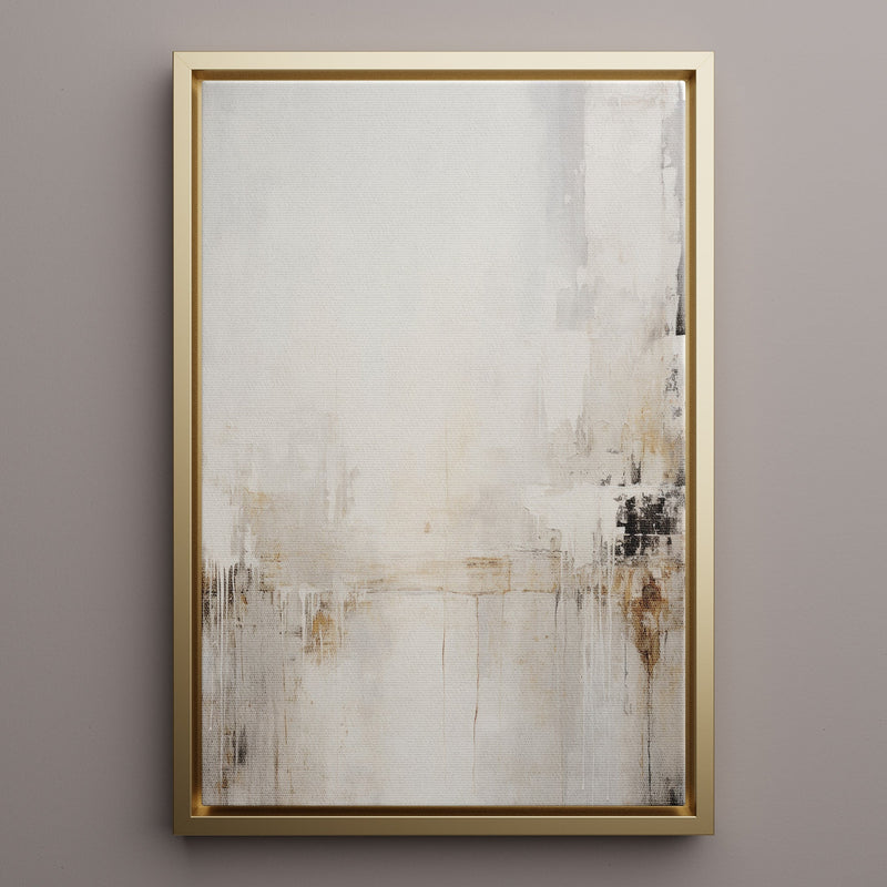 Canvas Wall Art Stretched Over Wooden Frame with Floating Frame and Abstract Painting CV4109 - Al Rugaib Furniture