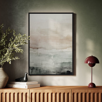 Canvas Wall Art Stretched Over Wooden Frame with Floating Frame and Abstract Painting CV4110 - Al Rugaib Furniture