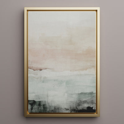 Canvas Wall Art Stretched Over Wooden Frame with Floating Frame and Abstract Painting CV4110 - Al Rugaib Furniture