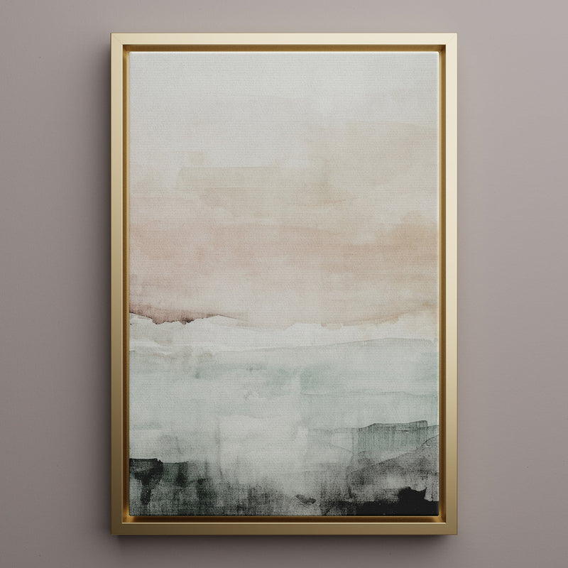 Canvas Wall Art Stretched Over Wooden Frame with Floating Frame and Abstract Painting CV4110 - Al Rugaib Furniture