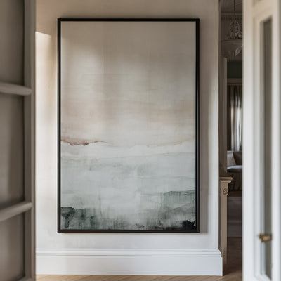 Canvas Wall Art Stretched Over Wooden Frame with Floating Frame and Abstract Painting CV4110 - Al Rugaib Furniture