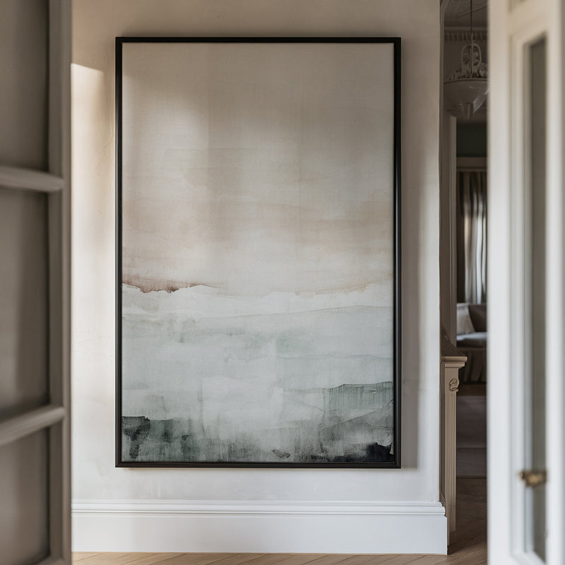 Canvas Wall Art Stretched Over Wooden Frame with Floating Frame and Abstract Painting CV4110 - Al Rugaib Furniture