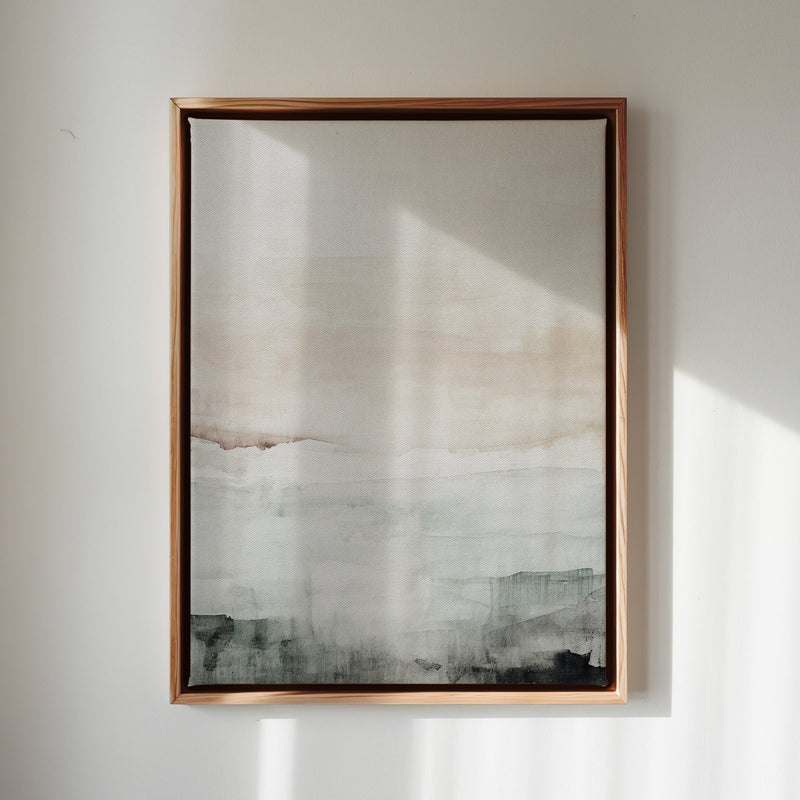 Canvas Wall Art Stretched Over Wooden Frame with Floating Frame and Abstract Painting CV4110 - Al Rugaib Furniture