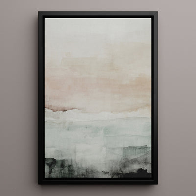 Canvas Wall Art Stretched Over Wooden Frame with Floating Frame and Abstract Painting CV4110 - Al Rugaib Furniture