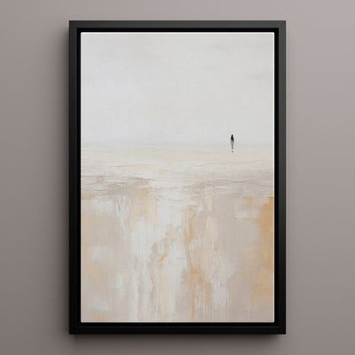 Canvas Wall Art Stretched Over Wooden Frame with Floating Frame and Alone Painting CV4112 - Al Rugaib Furniture