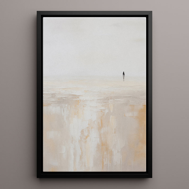 Canvas Wall Art Stretched Over Wooden Frame with Floating Frame and Alone Painting CV4112 - Al Rugaib Furniture