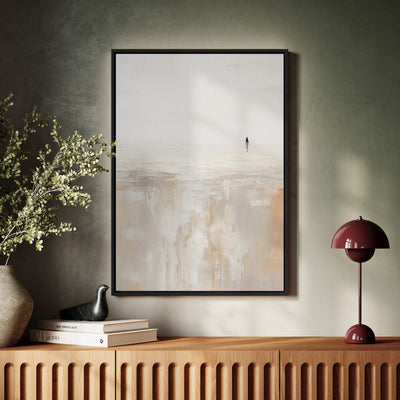 Canvas Wall Art Stretched Over Wooden Frame with Floating Frame and Alone Painting CV4112 - Al Rugaib Furniture