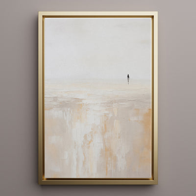 Canvas Wall Art Stretched Over Wooden Frame with Floating Frame and Alone Painting CV4112 - Al Rugaib Furniture