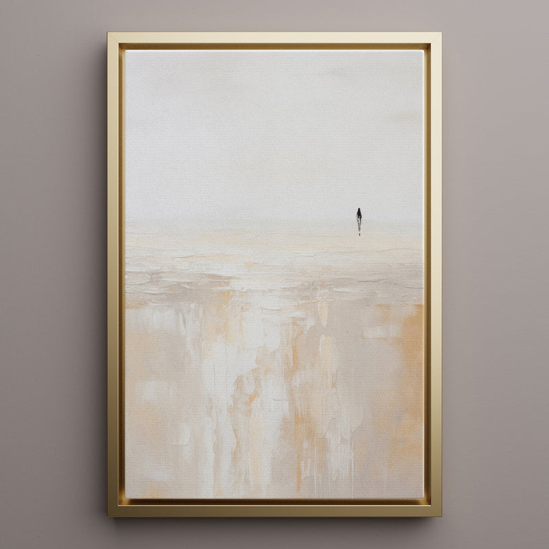 Canvas Wall Art Stretched Over Wooden Frame with Floating Frame and Alone Painting CV4112 - Al Rugaib Furniture