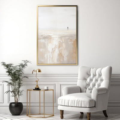 Canvas Wall Art Stretched Over Wooden Frame with Floating Frame and Alone Painting CV4112 - Al Rugaib Furniture