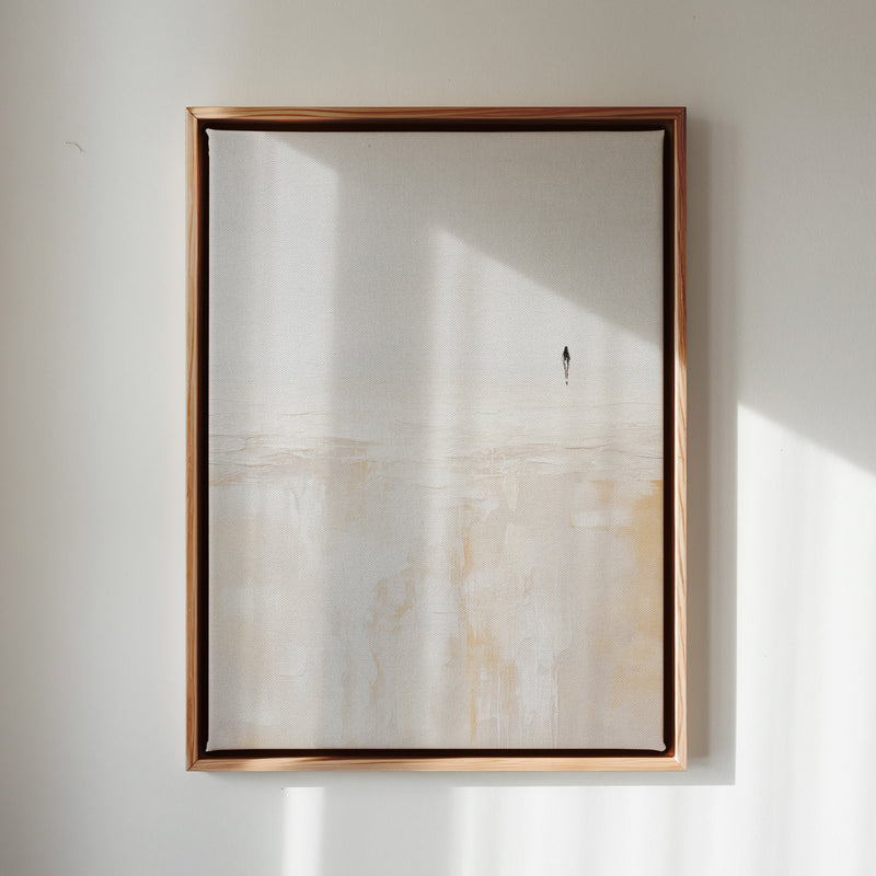 Canvas Wall Art Stretched Over Wooden Frame with Floating Frame and Alone Painting CV4112 - Al Rugaib Furniture