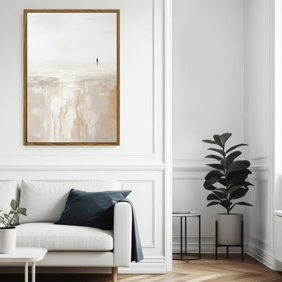 Canvas Wall Art Stretched Over Wooden Frame with Floating Frame and Alone Painting CV4112 - Al Rugaib Furniture