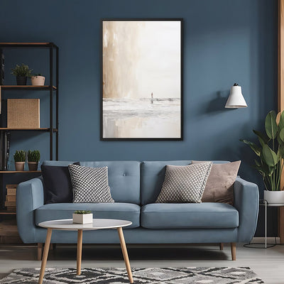 Canvas Wall Art Stretched Over Wooden Frame with Floating Frame and Alone Painting CV4113 - Al Rugaib Furniture