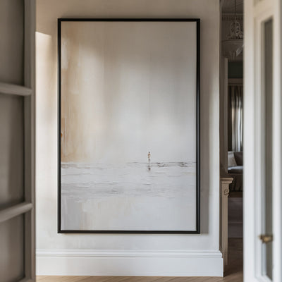 Canvas Wall Art Stretched Over Wooden Frame with Floating Frame and Alone Painting CV4113 - Al Rugaib Furniture