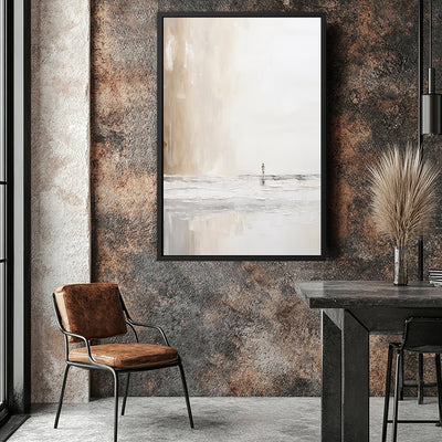 Canvas Wall Art Stretched Over Wooden Frame with Floating Frame and Alone Painting CV4113 - Al Rugaib Furniture