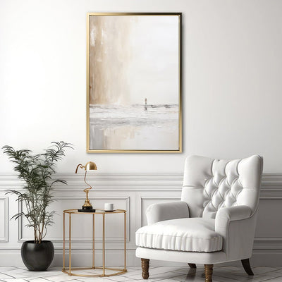 Canvas Wall Art Stretched Over Wooden Frame with Floating Frame and Alone Painting CV4113 - Al Rugaib Furniture