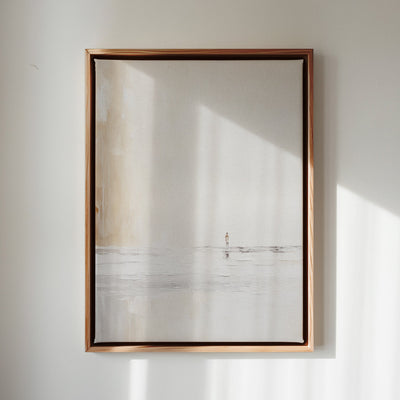 Canvas Wall Art Stretched Over Wooden Frame with Floating Frame and Alone Painting CV4113 - Al Rugaib Furniture