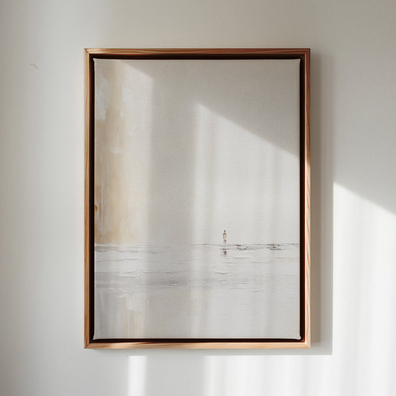 Canvas Wall Art Stretched Over Wooden Frame with Floating Frame and Alone Painting CV4113 - Al Rugaib Furniture