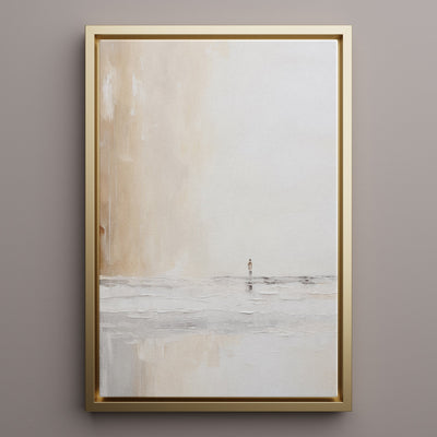 Canvas Wall Art Stretched Over Wooden Frame with Floating Frame and Alone Painting CV4113 - Al Rugaib Furniture