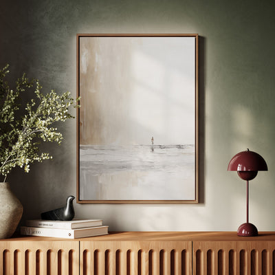 Canvas Wall Art Stretched Over Wooden Frame with Floating Frame and Alone Painting CV4113 - Al Rugaib Furniture