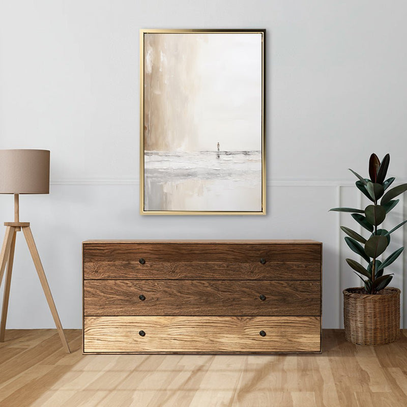 Canvas Wall Art Stretched Over Wooden Frame with Floating Frame and Alone Painting CV4113 - Al Rugaib Furniture