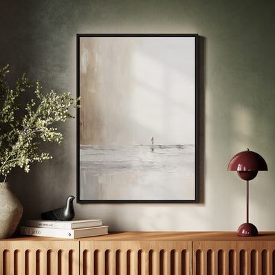 Canvas Wall Art Stretched Over Wooden Frame with Floating Frame and Alone Painting CV4113 - Al Rugaib Furniture