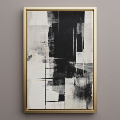 Canvas Wall Art Stretched Over Wooden Frame with Floating Frame and Black Gate Painting CV4210 - Al Rugaib Furniture