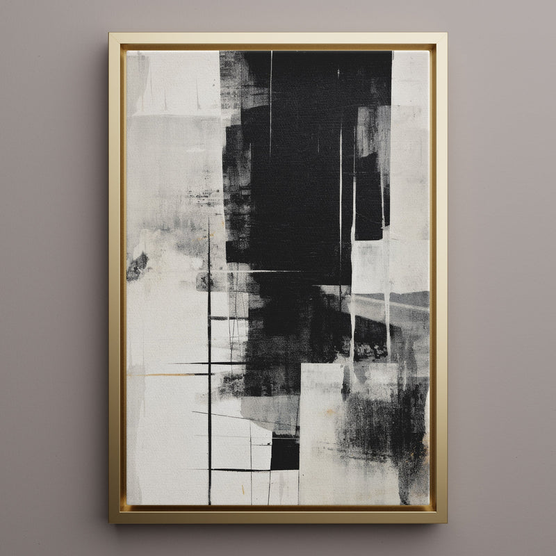 Canvas Wall Art Stretched Over Wooden Frame with Floating Frame and Black Gate Painting CV4210 - Al Rugaib Furniture