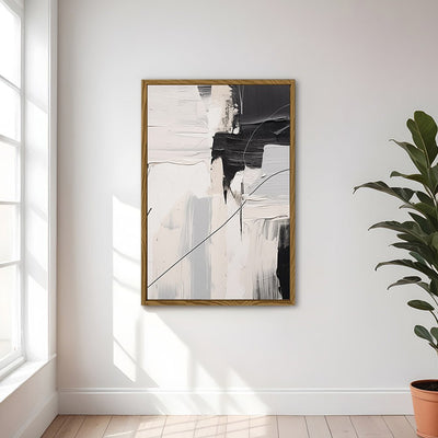 Canvas Wall Art Stretched Over Wooden Frame with Floating Frame and Black Stain Painting CV4124 - Al Rugaib Furniture