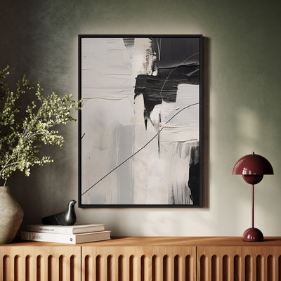 Canvas Wall Art Stretched Over Wooden Frame with Floating Frame and Black Stain Painting CV4124 - Al Rugaib Furniture