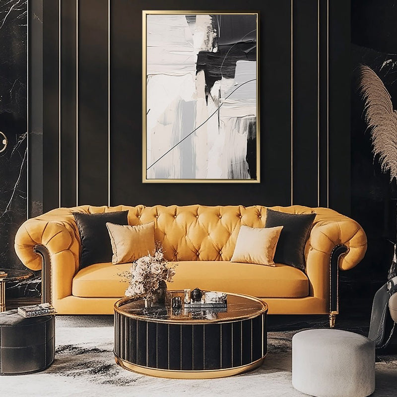 Canvas Wall Art Stretched Over Wooden Frame with Floating Frame and Black Stain Painting CV4124 - Al Rugaib Furniture