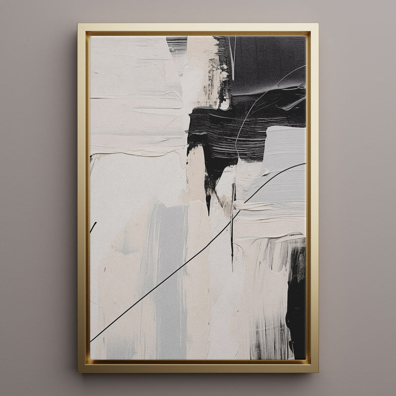 Canvas Wall Art Stretched Over Wooden Frame with Floating Frame and Black Stain Painting CV4124 - Al Rugaib Furniture
